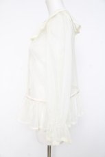 画像2: Melody BasKet / 朝霧を纏うブラウス M 生成り Y-26-08-20-149-LO-BL-SZ-ZY (2)