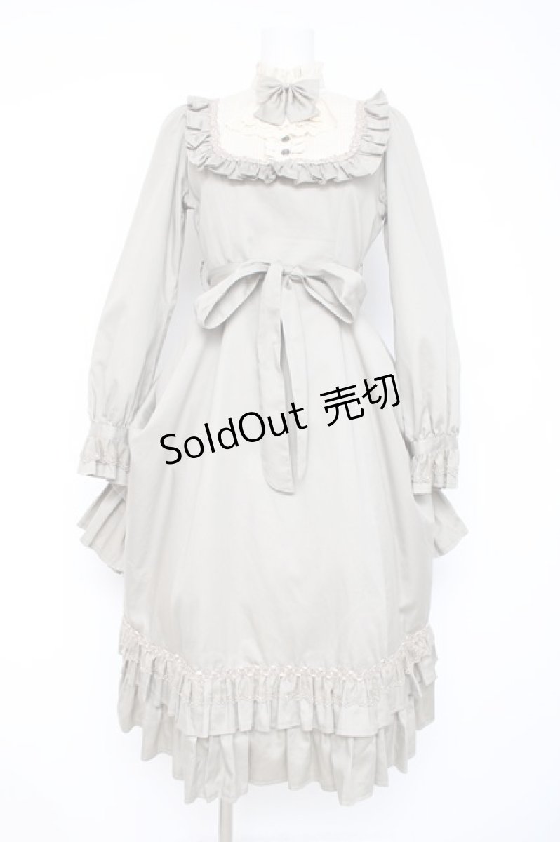 画像1: Victorian maiden / クラシカルドールロングドレス  アッシュグリーン Y-26-08-20-155-CL-OP-SZ-ZS (1)