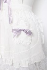 画像6: BABY,THE STARS SHINE BRIGHT / お菓子な星空のエプロン  ホワイト/ラベンダー Y-26-08-20-156-BA-OP-SZ-ZY (6)