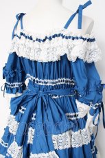 画像4: BABY,THE STARS SHINE BRIGHT / Confiture Ribbonワンピース  ブルー Y-26-08-20-158-BA-OP-SZ-ZY (4)