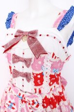 画像5: BABY,THE STARS SHINE BRIGHT / Sweetheart Parfaiteria柄スカラップジャンパースカート  赤 Y-26-08-20-159-BA-OP-SZ-ZS (5)