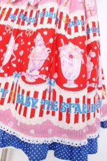 画像6: BABY,THE STARS SHINE BRIGHT / Sweetheart Parfaiteria柄スカラップジャンパースカート  赤 Y-26-08-20-159-BA-OP-SZ-ZS (6)