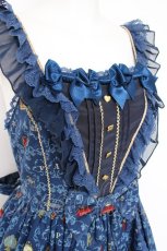画像5: Angelic Pretty / Wonder Fortuneジャンパースカート  ブルー Y-26-08-20-160-AP-OP-SZ-ZS (5)
