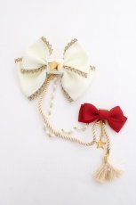 画像1: Angelic Pretty / カーニバルサテンブローチ  オフ×赤 Y-26-08-20-024-AP-ZA-SZ-ZY (1)