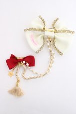 画像2: Angelic Pretty / カーニバルサテンブローチ  オフ×赤 Y-26-08-20-024-AP-ZA-SZ-ZY (2)
