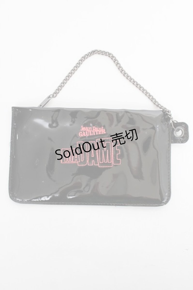 画像1: Jean Paul GAULTIER / エナメルポーチ  黒 Y-26-08-20-031-GO-ZA-SZ-ZY (1)