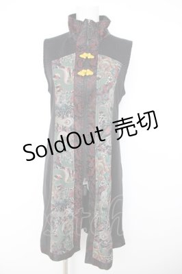 Preview of プレミアム金華ハイネックチュニック  黒