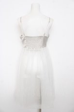 画像2: mon lily / ビスチェ風ワンピース M グレー×白 Y-26-08-22-056-LO-OP-SZ-ZT734 (2)
