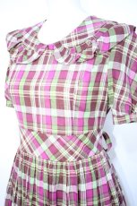 画像4: Jane Marple / チェックワンピース  パープル Y-26-08-22-075-JM-BL-SZ-ZT740 (4)