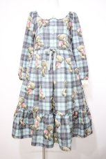 画像1: Emily Temple cute / Teddy Bear Tartanワンピース  ミント Y-26-08-22-076-ET-OP-AS-ZY (1)