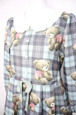 画像4: Emily Temple cute / Teddy Bear Tartanワンピース  ミント Y-26-08-22-076-ET-OP-AS-ZY (4)