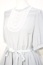 画像4: Melody BasKet / ラウンドヨークワンピース M サックス Y-26-08-22-079-LO-OP-SZ-ZT740 (4)