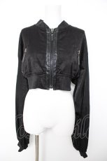 画像1: Qutie Frash /  バックメッシュショートトップス  黒 Y-26-08-22-008-QU-TO-SZ-ZY (1)