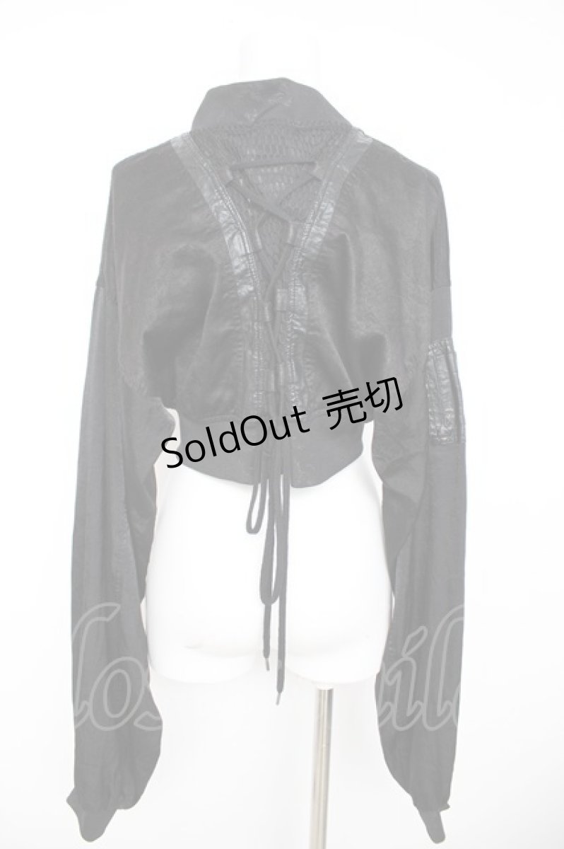 画像2: Qutie Frash /  バックメッシュショートトップス  黒 Y-26-08-22-008-QU-TO-SZ-ZY (2)