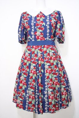 Preview of Strawberry Topiaryワンピース  青