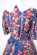 画像4: Jane Marple / Strawberry Topiaryワンピース  青 Y-26-08-22-101-JM-OP-SZ-ZT0824F (4)