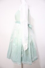 画像2: 南鹿鳴（海外ロリィタ） / Butterfly Dream Embroidery　ワンピース S ミント×シロ Y-26-08-22-106-LO-OP-IG-ZT739 (2)