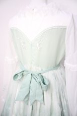 画像4: 南鹿鳴（海外ロリィタ） / Butterfly Dream Embroidery　ワンピース S ミント×シロ Y-26-08-22-106-LO-OP-IG-ZT739 (4)