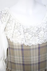 画像3: hiroko tokumin / ミシェルワンピース  ベージュチェック Y-26-08-22-107-LO-OP-SZ-ZT740 (3)