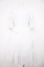 画像2: marcHenTica / 愛野えりコラボ・Arboralis Frill ワンピースセット  白 Y-26-08-22-108-LO-OP-SZ-ZT731 (2)