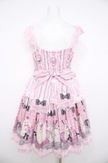 画像2: Angelic Pretty / Princess Puppyティアードジャンパースカート  ピンク Y-26-08-22-110-AP-OP-AS-ZY (2)