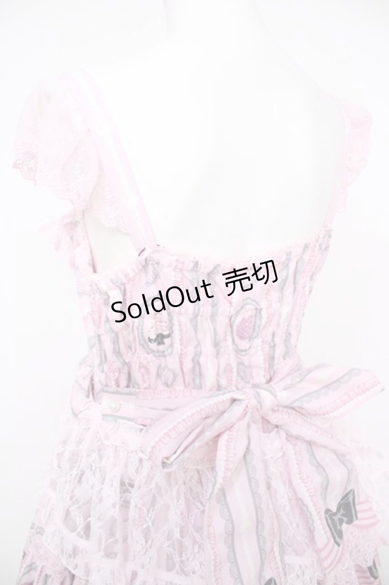 画像5: Angelic Pretty / Princess Puppyティアードジャンパースカート  ピンク Y-26-08-22-110-AP-OP-AS-ZY (5)