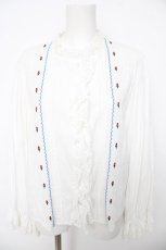 画像1: Candy Stripper / TINY TULIP COTTON BLOUSE　ブラウス  ホワイト Y-26-08-22-011-PU-BL-OW-ZT736 (1)