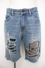 画像1: silent worth / スカリデニムハーフパンツ  ウォッシュ Y-26-08-22-127-PU-PA-SZ-ZY (1)