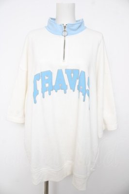 Preview of Logo half zip Tシャツ F ホワイト