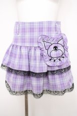 画像1: QOOZA / Kuromi mini skirt  ラベンダー Y-26-08-22-136-PU-SK-SZ-ZT732 (1)