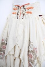 画像3: Ozz oneste / チャイナ刺繍スカート  アイボリーｘオレンジ Y-26-08-22-142-OO-SK-SA-ZY (3)