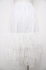 画像2: Victorian maiden / ロングシフォンアンダースカート  白 Y-26-08-22-167-CL-SK-SZ-ZY (2)