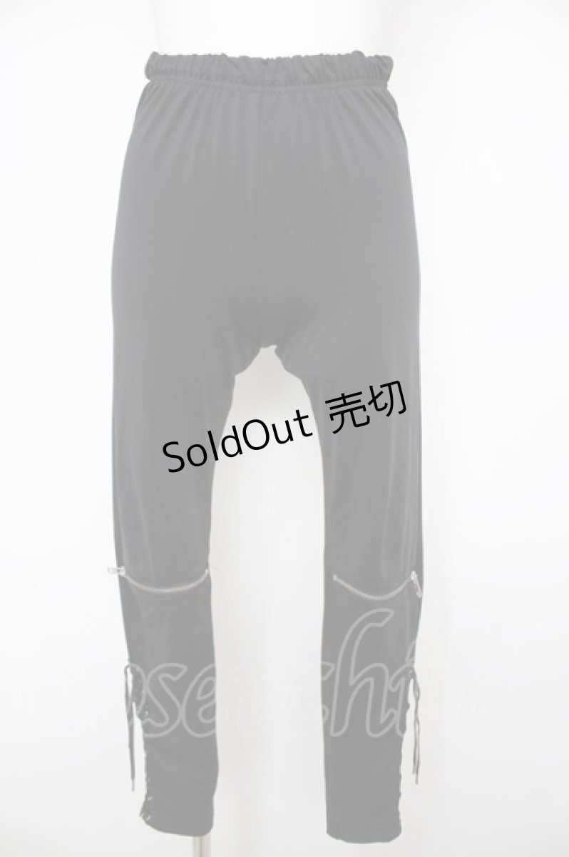 画像1: REFLEM / レースアップレギンス S 黒 Y-26-08-22-200-PU-PA-SZ-ZY (1)