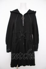 画像1: Favorite / フィッシュテールパーカーワンピース M 黒 Y-26-08-24-048-LO-OP-SZ-ZY (1)