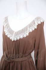 画像3: axes femme POETIQUE / ベルト付きプリーツワンピース M 茶 Y-26-08-24-056-AX-OP-SZ-ZY (3)