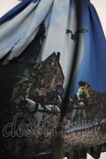 画像4: ATELIER PIERROT / 月夜の猫馬車ワンピース  ブルー Y-26-08-24-084-EL-OP-SZ-ZY (4)