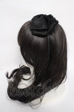 画像2: m petit by misako / ビックリボンカチューシャ  黒 Y-26-08-24-013-LO-AC-SZ-ZY (2)
