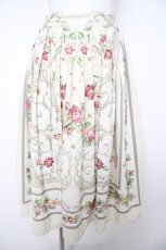 画像1: Melody BasKet / ロゼスカーフスカート M アイボリー Y-26-08-24-100-LO-SK-SZ-ZY (1)