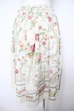 画像2: Melody BasKet / ロゼスカーフスカート M アイボリー Y-26-08-24-100-LO-SK-SZ-ZY (2)