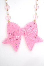 画像1: Angelic Pretty / きらめきリボンネックレス  ピンク Y-26-08-24-002-AP-AC-SZ-ZY (1)