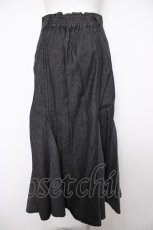 画像2: axes femme / 刺繍入デニムマーメイドスカート F 黒 Y-26-08-24-107-AX-SK-SZ-ZY (2)