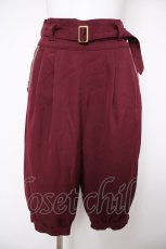 画像1: axes femme / カボチャハーフパンツ M ワイン Y-26-08-24-109-AX-PA-SZ-ZY (1)