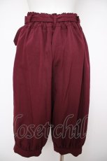 画像2: axes femme / カボチャハーフパンツ M ワイン Y-26-08-24-109-AX-PA-SZ-ZY (2)