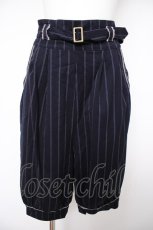 画像1: axes femme / カボチャハーフパンツ M 紺 Y-26-08-24-110-AX-PA-SZ-ZY (1)