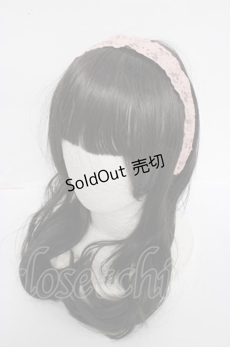画像1: axes femme / 花柄レースカチューシャ  ピンク Y-26-08-24-015-AX-AC-SZ-ZY (1)