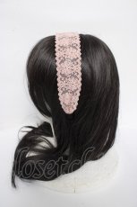 画像2: axes femme / 花柄レースカチューシャ  ピンク Y-26-08-24-015-AX-AC-SZ-ZY (2)