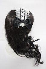 画像3: ALICE and the PIRATES / アミィヘッドドレス  黒×白 Y-26-08-24-016-PA-AC-SZ-ZY (3)