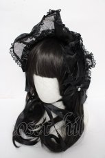 画像1: metamorphose / Mellifluous ブリムヘッドドレス  黒 Y-26-08-24-017-ME-AC-SZ-ZY (1)