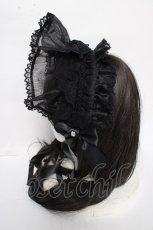 画像2: metamorphose / Mellifluous ブリムヘッドドレス  黒 Y-26-08-24-017-ME-AC-SZ-ZY (2)