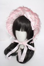 画像1: BABY,THE STARS SHINE BRIGHT / Rose Dollハーフボンネット  ピンク Y-26-08-24-018-BA-AC-SZ-ZY (1)
